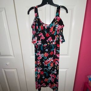 Catherine’s Floral Dress - Black